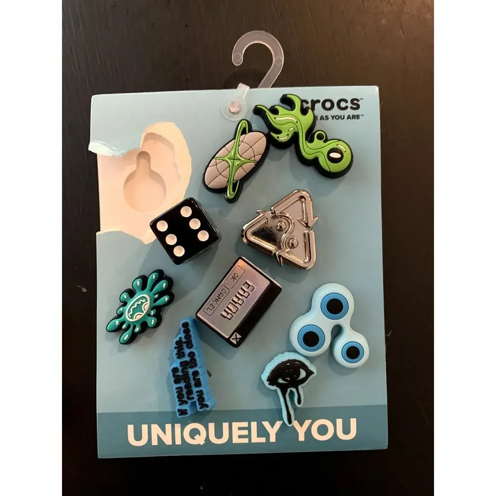Crocs Jibbitz Charm Bundle | 2 Packs + 5 Loose Charms | Gen. Crocs Accessories